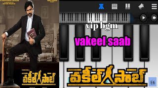Vakeel Saab mass intro BGM by Vip bgm ll Easy Piano Tutorial ll Pawan Kalyan