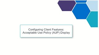 Monitor self-service (RADAR): Using Monitoring Setup to Modify Acceptable Use Policy (AUP) Display