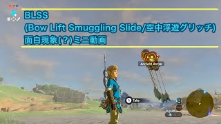 ゼルダの伝説ブレスオブザワイルド ミニ動画：BLSS (Bow Lift Smuggling Slide/空中浮遊グリッチ)面白現象(？)ミニ動画