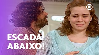 Bianca cai da escada e Petruchio e Catarina se desesperam! 😱 | O Cravo e a Rosa | TV Globo