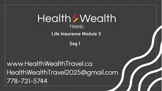 Life Insurance Seg 1  HLLQP LIFE INSURANCE Training Video HWT Training Academy