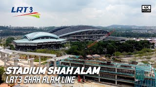 Stadium Shah Alam LRT3 Shah Alam Line | Stadium Malawati Shah Alam | LRT Johan Setia Line (4k Video)