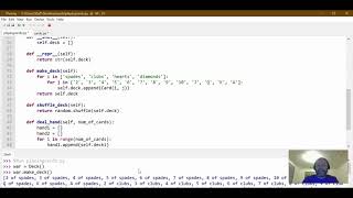Method for dealing cards in Deal Class Python
