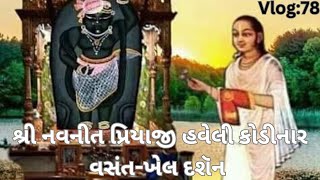 શ્રીનવનીત પ્રિયાજી ની હવેલી કોડીનાર વસંત-ખેલ ના દશૅન|श्री नवनीत प्रियाजी हवेली कोडीनार वसंत-खेल दशॅन