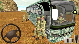 Army Bus Driver US Soldier Transport Duty - Offroad Bus Game - Android gameplay