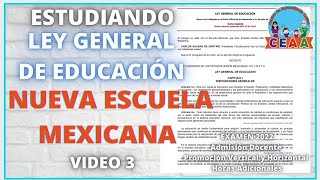 CEAA Estudiando LGE Nueva Escuela Mexicana Examen Admisión Promoción Vertical Horizontal USICAMM