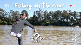 Fishing on the river!