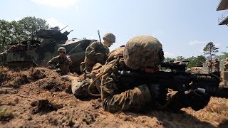 Marines Live-Fire With AAVs - Northern Strike 18