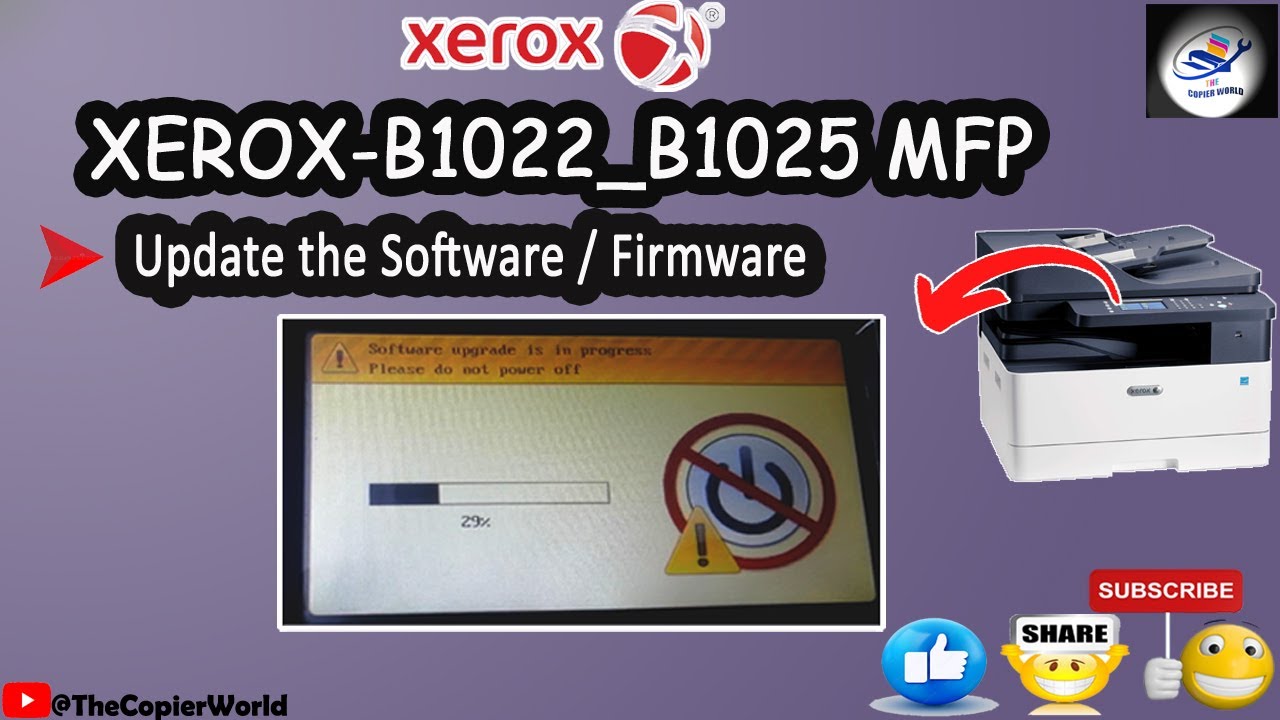 How To Update Firmware In Xerox B1025/1022 || Xerox B1025 Firmware ...