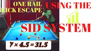 THE SID SYSTEM  FOR KICKING 1 RAIL PT2 (OB off the rail)|Most precise kick sys. for 9 ball players