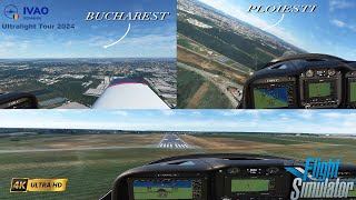 VFR Flight | ULM Romania IVAO Tour 2024 | TL20 Sting S4 | Max Graphic