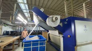 Fabric compacting machine #technology #garments #machinery #garmentmanufacturing #garmentsfactory