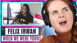 Vocal Coach reacts to Felix Irwan - When We Were Young  (Adele Cover)