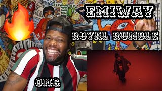 EMIWAY - ROYAL RUMBLE (PROD BY. BKAY) (OFFICIAL MUSIC VIDEO) (REACTION)