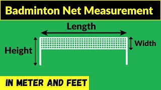 badminton net measurement | badminton net width | badminton net height | badminton net length