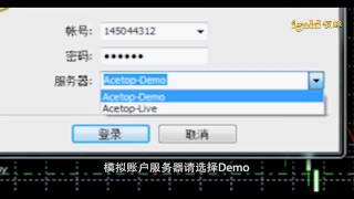 領峰貴金屬 MT4操作教程：登錄問題（國語版）