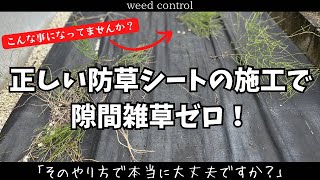 【防草シート】隙間からの雑草でお困りの方必見！〜プロが教えない裏技で隙間雑草ゼロへ！〜