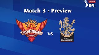 IPL 2020 LIVE | SRH vs RCB -Match 03 | SunRisers Hyderabad Vs Royal Challengers Bangalore LIVE Score