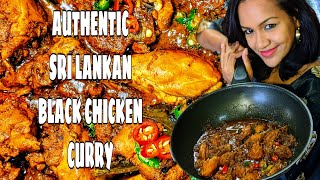 Black Chicken Curry, Authentic Srilankan  Chicken curry.