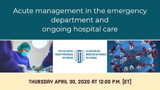 Acute management in the emergency department and ongoing hospital care