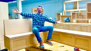 RIFT WHITE OAK BANQUETTE BENCH (HOW ITS MADE! )