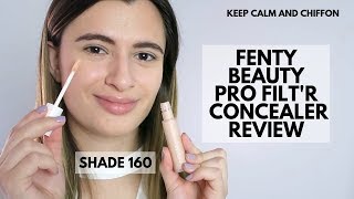 FENTY BEAUTY PRO FILT'R INSTANT RETOUCH CONCEALER REVIEW | SHADE 160