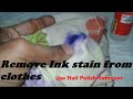Remove Ink Stain from your Clothes Remove Ink Stain from your Clothes