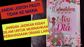 KISAH BUKAN KAHWIN PAKSA DAN ANDAI TAKDIRNYA DALAM NOVEL WALIMATULURUS AKU\u0026DIA KARYA ANA EIMAYA