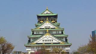 大阪城2019春_Osaka Castle in cherry blossom season, 2019