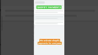 2023 Shopify Payments | How to activate shopify payments #shopifypayments
