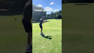 Tennis grunt in golf