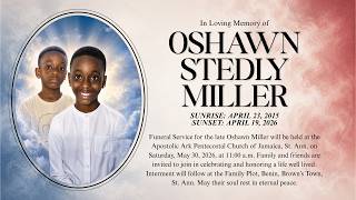 Celebration of Life Service for the Late Oshawn Stedly Miller