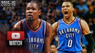Russell Westbrook & Kevin Durant Full Highlights at Magic (2015.10.30) - 91 Pts Total!