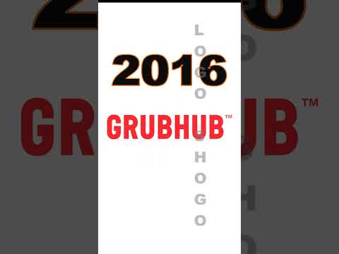 GrubHub Logo Evolution #grubhub #food #delivery #service #shorts