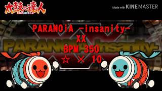 「太鼓さん次郎」PARANOiA -insanity-「創作譜面」