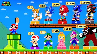 Mario can Buy All Mario Friends Horror and Metal Sonic characters in Super Mario Bros.