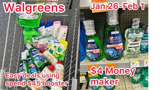 Walgreens Couponing January 26-February 1|| easy deals using spend booster 9/45, money maker crest