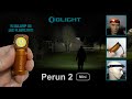 OLIGHT Perun 2 Mini - Compact 1100 lumens Rechargeable Right-Angle Headlamp or EDC Flashlight