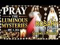 Today Rosary THURSDAY & Divine Mercy Chaplet, LUMINOUS Mysteries of the Holy Rosary Catholic