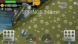 Hill climb racing | arena jump 248m with super offroad