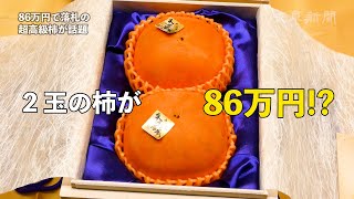 86万円で落札の超高級柿が話題　岐阜県ブランド「天下富舞」