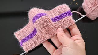 How do you think it happened? Learn to knitting baby sock for step by step