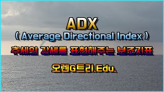 ADX (Average Directional Index) 추세의 강세를 표현해주는 보조지표!! (ENG.SUB.)