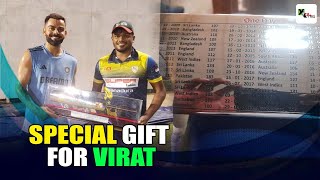 What special gift did Virat receive from his die-hard fan in Sri Lanka ahead of Pakistan game? |