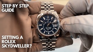 Step by step guide setting up the Rolex Sky-Dweller 🔥