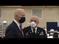 live biden visits wounded soldiers at military medical centre