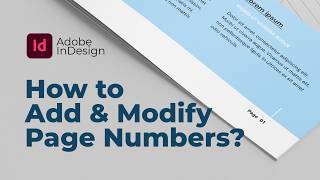 Adding Automatic Page Numbers in Adobe InDesign Documents