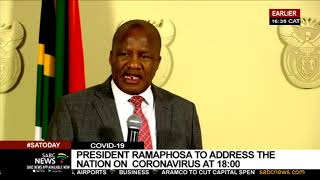 President Ramaphosa to address the nation on COVID-19 response