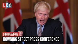 Live: Boris Johnson hosts press conference on England's Covid tier restrictions