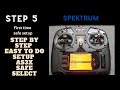 FIRST TIME SAFE SETUP FORWARD PROGRAMMING SPEKTRUM E-FLITE AS3X RC AIRPLANE EASY  FOLLOW UNDERSTAND